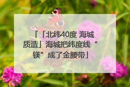 「北纬40度 海城质造」海城把纬度线“镁”成了金腰带