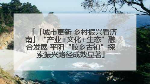 「城市更新 乡村振兴看济南」“产业+文化+生态”融合发展 平阴“胶乡古镇”探索振兴路径成效显著
