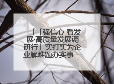 「强信心 看发展·高质量发展调研行」实打实为企业解难题办实事——古浪县优化营商环境助力企业高质量发展见闻