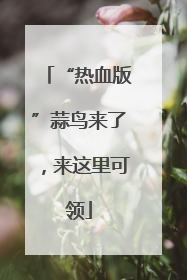 “热血版”蒜鸟来了，来这里可领