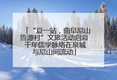 “夏一站，曲阜尼山鲁源村”文旅活动启幕 千年儒学脉络在泉城与尼山间流动