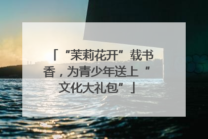 “茉莉花开”载书香，为青少年送上“文化大礼包”