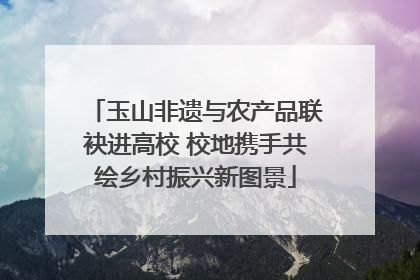 玉山非遗与农产品联袂进高校 校地携手共绘乡村振兴新图景