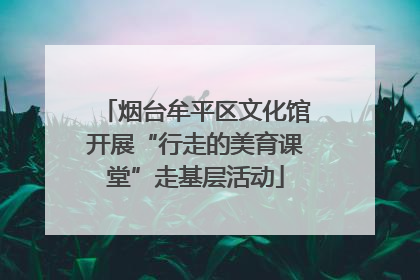 烟台牟平区文化馆开展“行走的美育课堂”走基层活动
