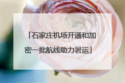 石家庄机场开通和加密一批航线助力暑运