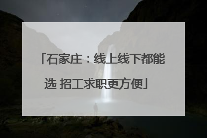 石家庄：线上线下都能选 招工求职更方便