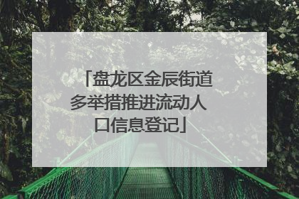 盘龙区金辰街道多举措推进流动人口信息登记