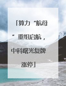 算力“航母”重组启航，中科曙光复牌涨停
