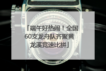 端午好热闹！全国60支龙舟队齐聚黄龙溪竞速比拼
