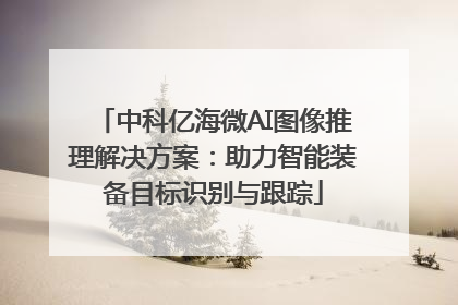 中科亿海微AI图像推理解决方案：助力智能装备目标识别与跟踪