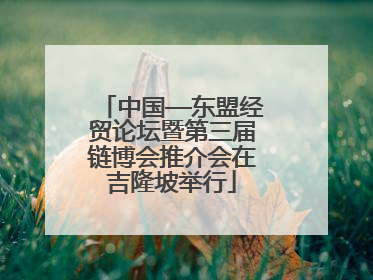 中国—东盟经贸论坛暨第三届链博会推介会在吉隆坡举行