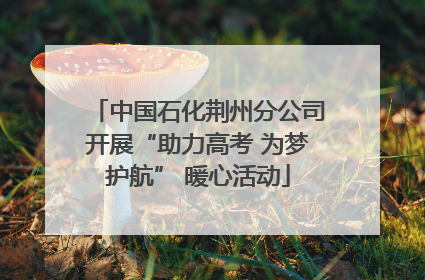 中国石化荆州分公司开展“助力高考 为梦护航” 暖心活动
