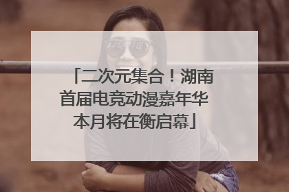 二次元集合！湖南首届电竞动漫嘉年华本月将在衡启幕
