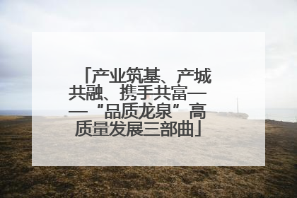 产业筑基、产城共融、携手共富——“品质龙泉”高质量发展三部曲