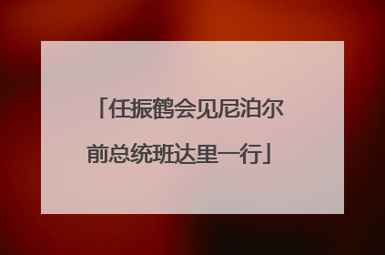 任振鹤会见尼泊尔前总统班达里一行