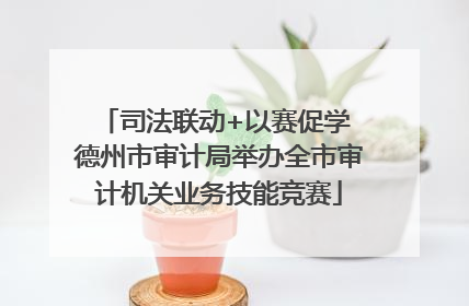 司法联动+以赛促学 德州市审计局举办全市审计机关业务技能竞赛