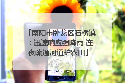 南阳市卧龙区石桥镇：迅速响应强降雨 连夜疏通河道护农田