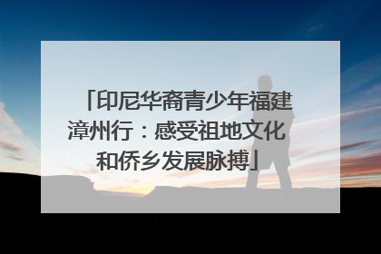 印尼华裔青少年福建漳州行：感受祖地文化和侨乡发展脉搏