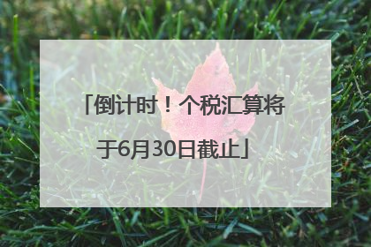 倒计时！个税汇算将于6月30日截止