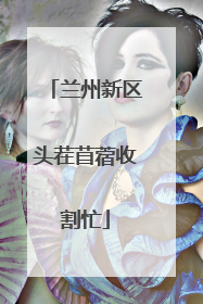 兰州新区头茬苜蓿收割忙