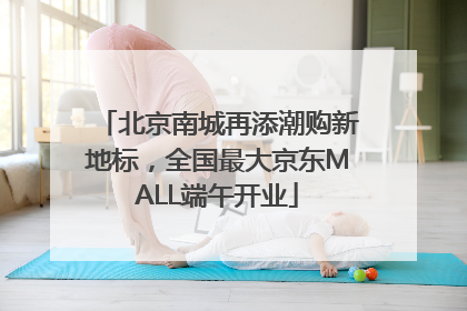 北京南城再添潮购新地标，全国最大京东MALL端午开业