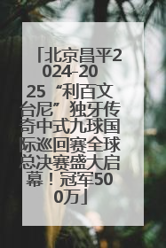 北京昌平2024-2025“利百文台尼”独牙传奇中式九球国际巡回赛全球总决赛盛大启幕！冠军500万