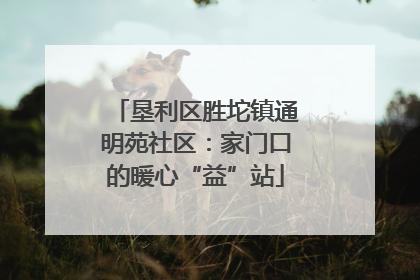 垦利区胜坨镇通明苑社区：家门口的暖心“益”站