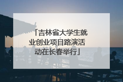 吉林省大学生就业创业项目路演活动在长春举行