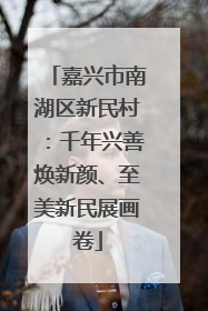 嘉兴市南湖区新民村：千年兴善焕新颜、至美新民展画卷