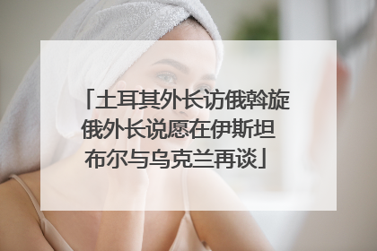 土耳其外长访俄斡旋 俄外长说愿在伊斯坦布尔与乌克兰再谈