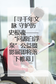 寻千年文脉 守护历史根魂——“问源白浮泉”公益摄影展即将落下帷幕