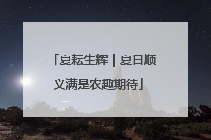 夏耘生辉｜夏日顺义满是农趣期待