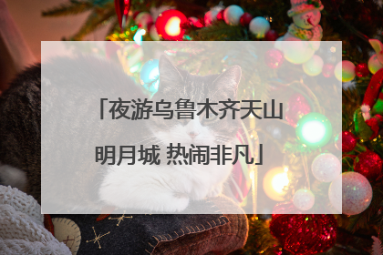 夜游乌鲁木齐天山明月城 热闹非凡