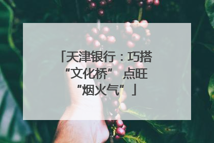 天津银行：巧搭“文化桥” 点旺“烟火气”