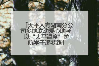 太平人寿湖南分公司多地联动爱心助考 以“太平温度”护航学子逐梦路