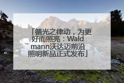 循光之律动，为更好而照亮：Waldmann沃达迈前沿照明新品正式发布