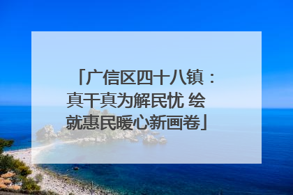 广信区四十八镇：真干真为解民忧 绘就惠民暖心新画卷