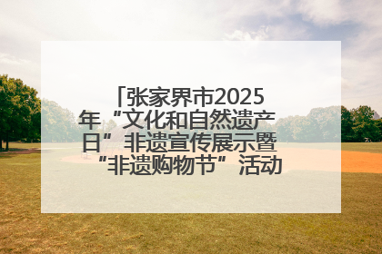张家界市2025年“文化和自然遗产日”非遗宣传展示暨“非遗购物节”活动在慈利县盛大启幕