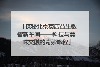 探秘北京窦店益生数智新车间——科技与美味交融的奇妙旅程