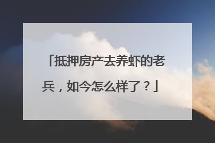 抵押房产去养虾的老兵，如今怎么样了？