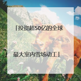 投资超50亿的全球最大室内雪场动工
