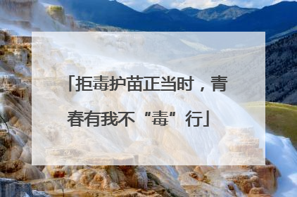 拒毒护苗正当时，青春有我不“毒”行