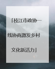 枝江市政协一线协商激发乡村文化新活力