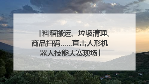 料箱搬运、垃圾清理、商品扫码……直击人形机器人技能大赛现场