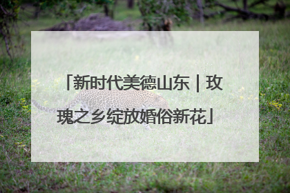 新时代美德山东｜玫瑰之乡绽放婚俗新花