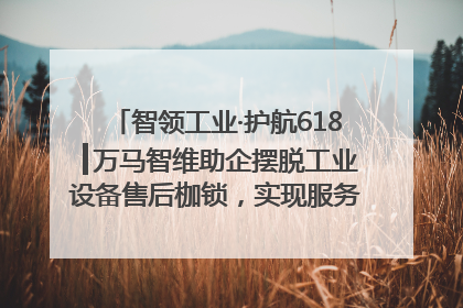 智领工业·护航618┃万马智维助企摆脱工业设备售后枷锁，实现服务与效能价值共振！
