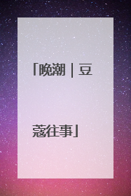 晚潮｜豆蔻往事