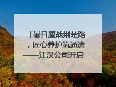 暑日鏖战荆楚路，匠心养护筑通途——江汉公司开启高速公路养护专项工程建设热潮