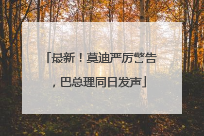 最新！莫迪严厉警告，巴总理同日发声