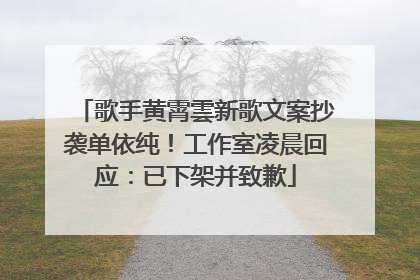 歌手黄霄雲新歌文案抄袭单依纯！工作室凌晨回应：已下架并致歉